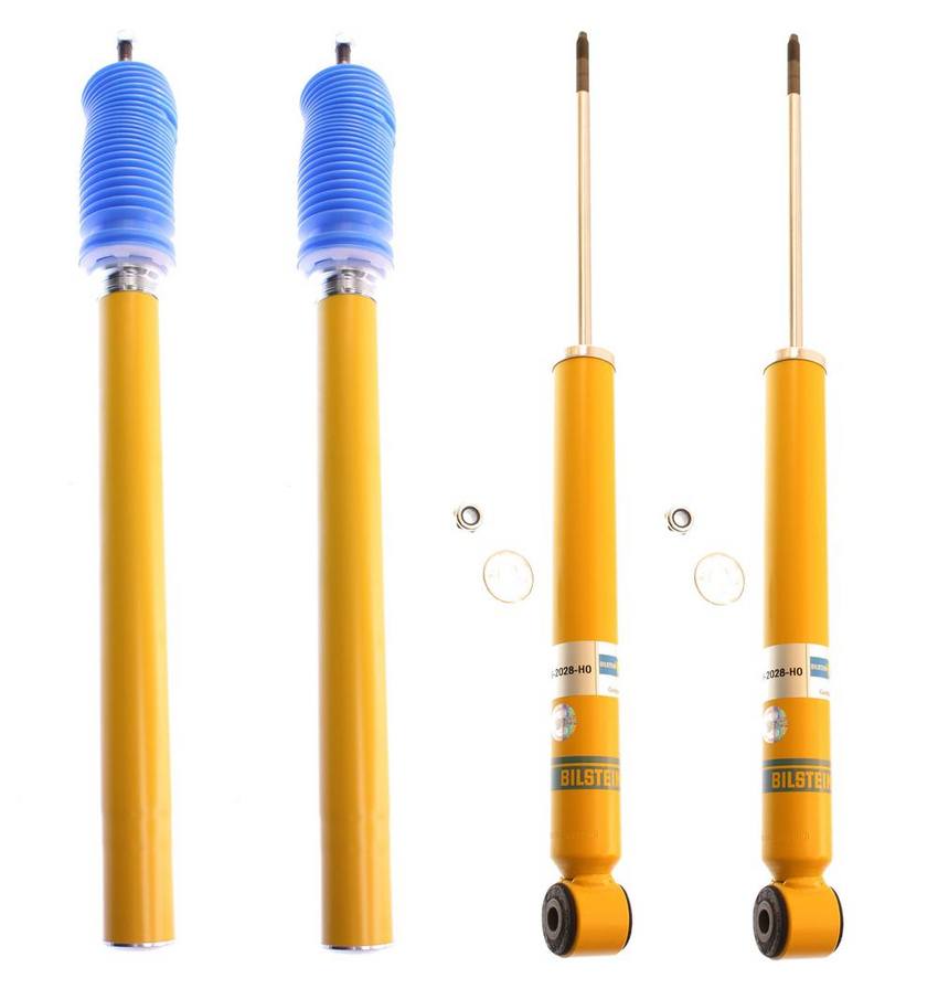 BMW Suspension Strut and Shock Absorber Assembly Kit - Front and Rear (B6 Performance) 33522225426 - Bilstein 3802518KIT